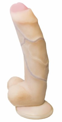 Фаллоимитатор на присоске из кибер-кожи "REAL Standard" (13 см)