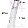 Удлинняющая пенис на 7 см насадка с вибрацией