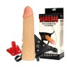 Фаллоимитатор кибер-кожа с поясом "Harness" 