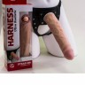 Фаллоимитатор кибер-кожа с поясом "Harness" 