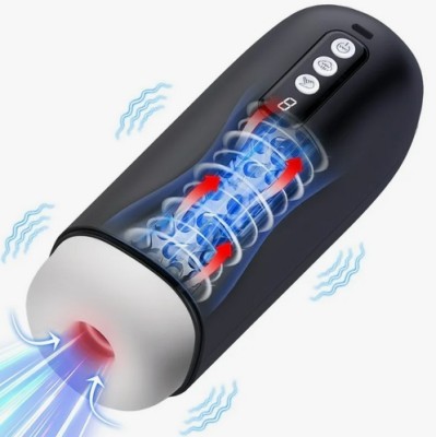 Вибромастурбатор с СОСАНИЕМ автоматический (8 режимов) 